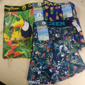 Tropical crazy boxers set of 3